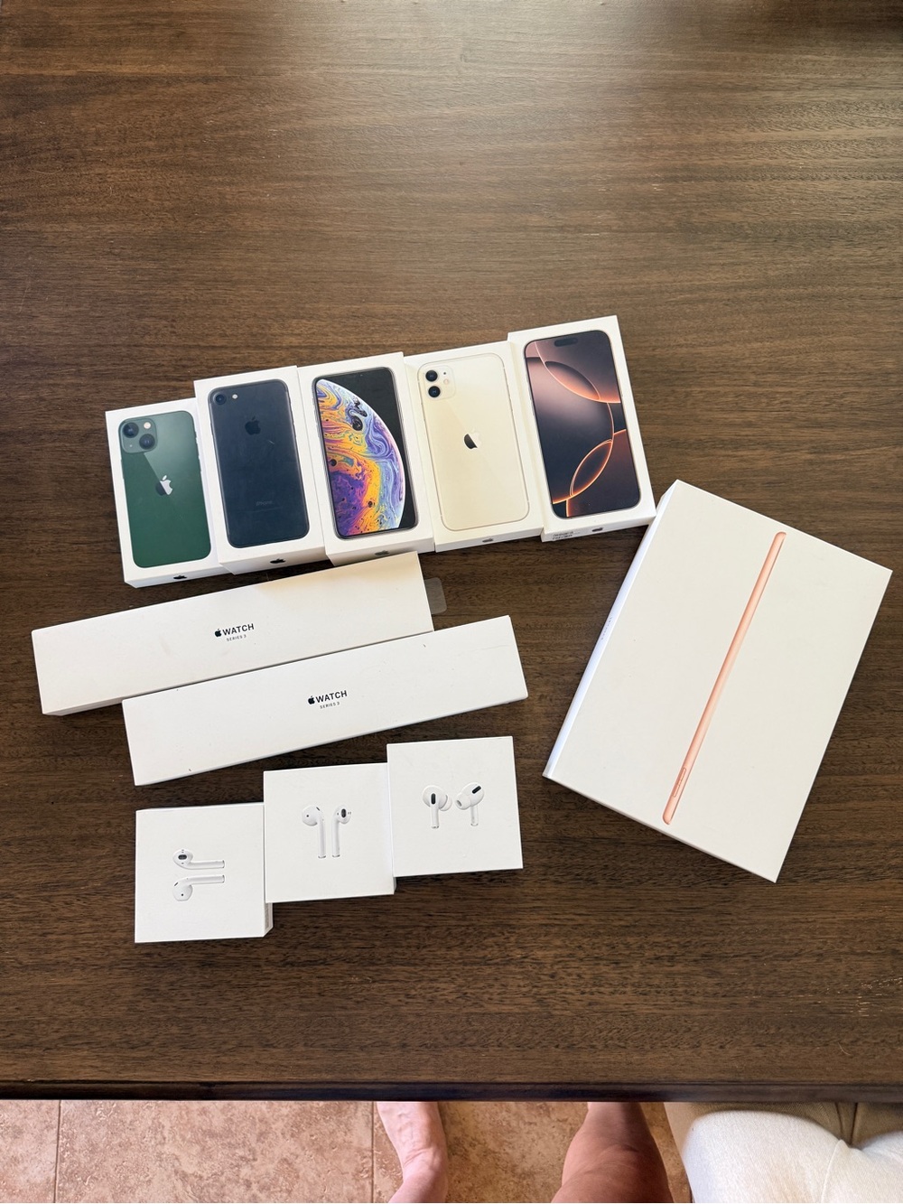 Apple Empty Box Lot – iPhone, AirPods, Apple Watch & iPad Boxes